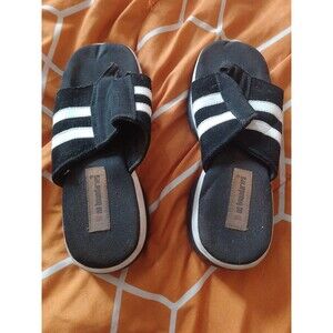 No Boundaries Black White Slides summer Casual y2k 2000s 7.5
